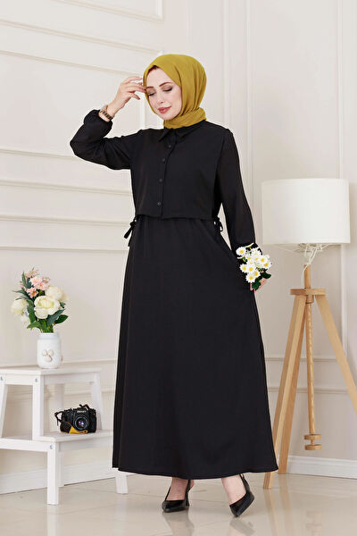Sevitli Tesettür Elbise