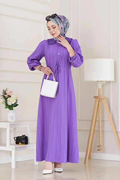 Sevitli Tesettür Elbise