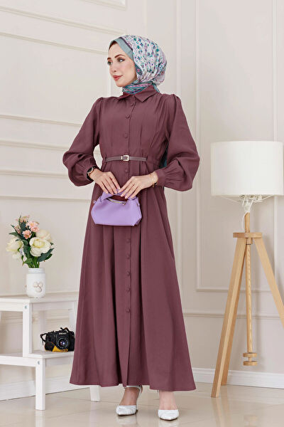 Sevitli Tesettür Elbise