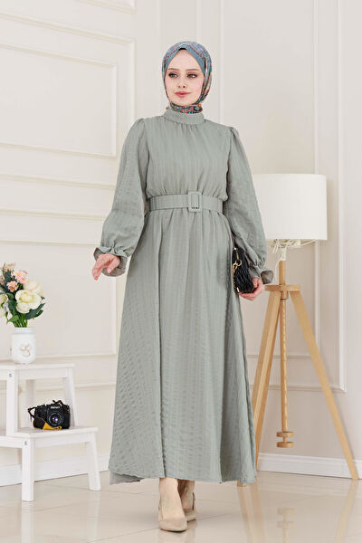 Sevitli Tesettür Elbise