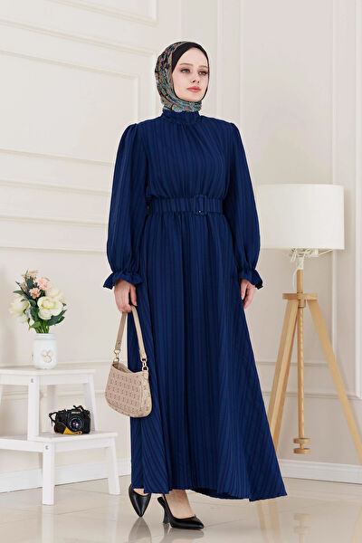 Sevitli Tesettür Elbise