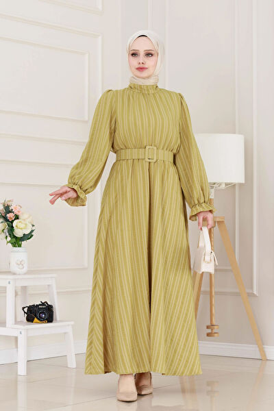 Sevitli Tesettür Elbise