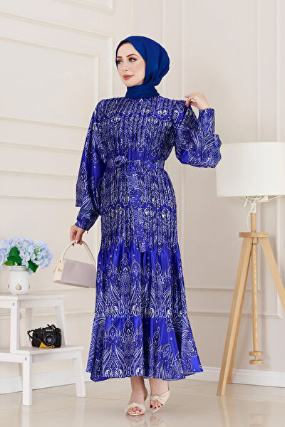 Sevitli Tesettür Elbise