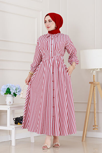 Sevitli Tesettür Elbise