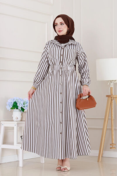 Sevitli Tesettür Elbise