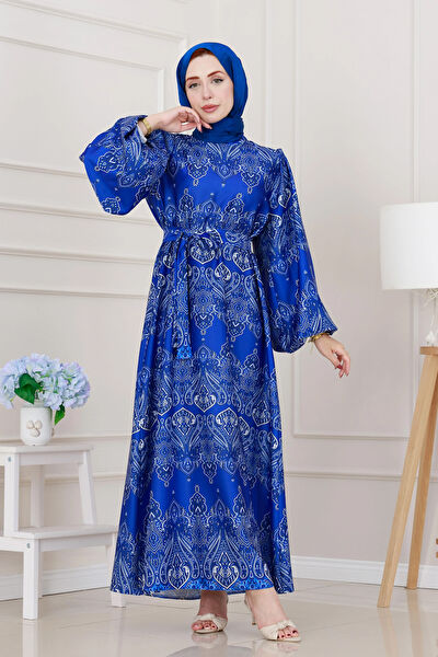 Sevitli Tesettür Elbise