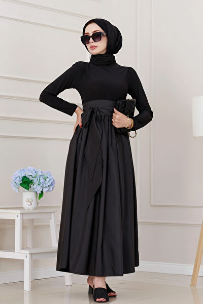 Sevitli Tesettür Elbise