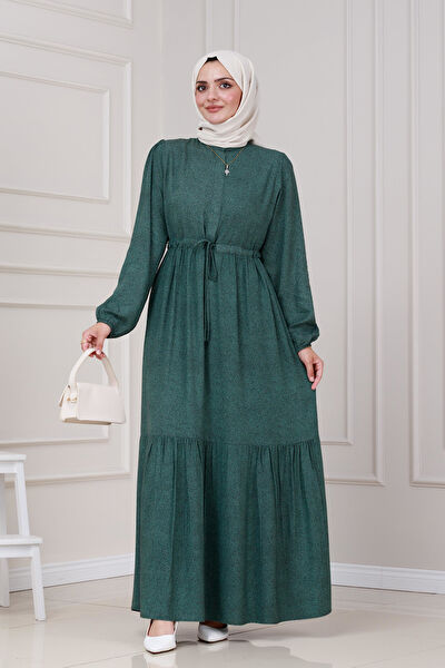 Sevitli Tesettür Elbise