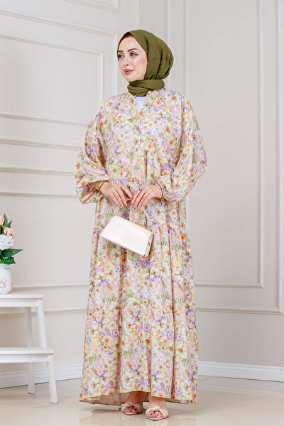 Sevitli Tesettür Elbise