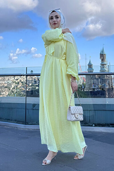 Sevitli Tesettür Elbise