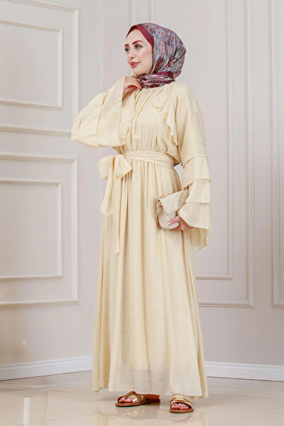 Sevitli Tesettür Elbise