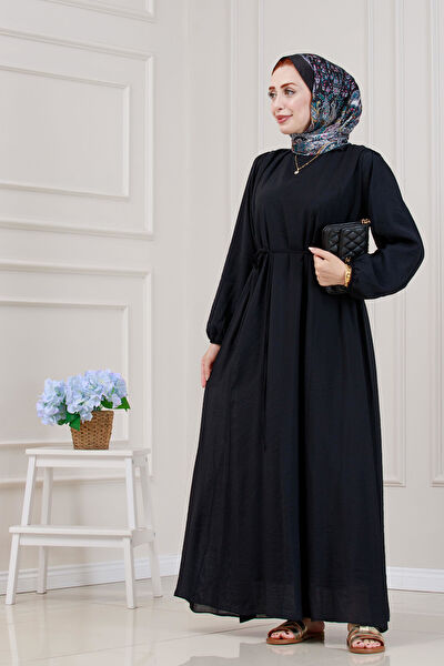 Sevitli Tesettür Elbise