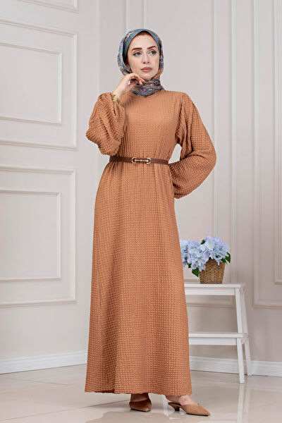 Sevitli Tesettür Elbise