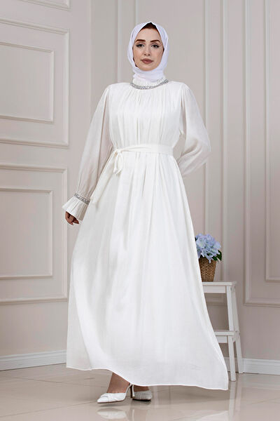 Sevitli Abiye Elbise