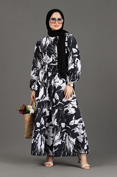 Sevitli Tesettür Elbise