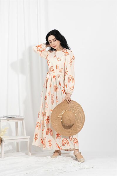 Sevitli Tesettür Elbise