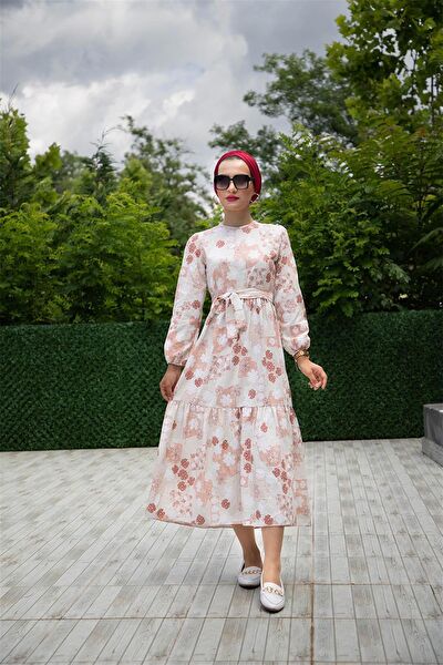 Sevitli Tesettür Elbise