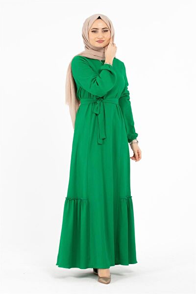 Sevitli Tesettür Elbise