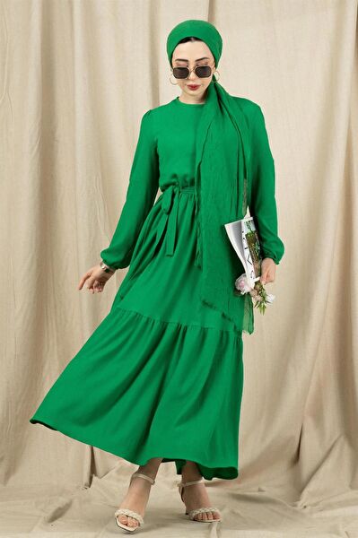Sevitli Tesettür Elbise