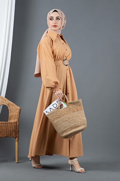 Sevitli Tesettür Elbise