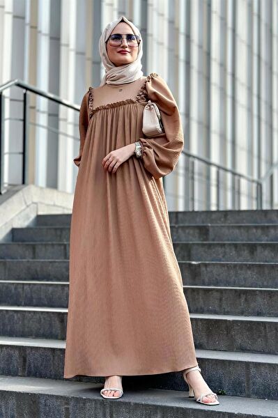 Sevitli Tesettür Elbise