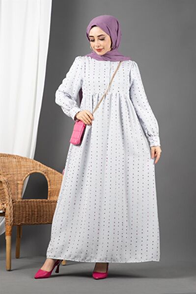 Sevitli Tesettür Elbise