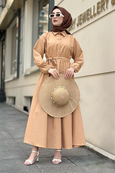 Sevitli Tesettür Elbise