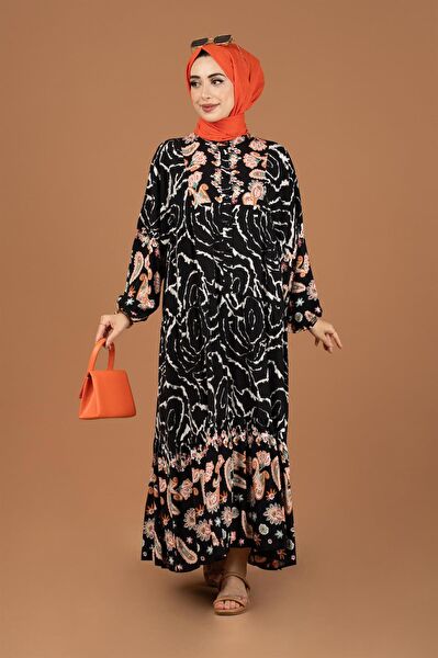 Sevitli Tesettür Elbise