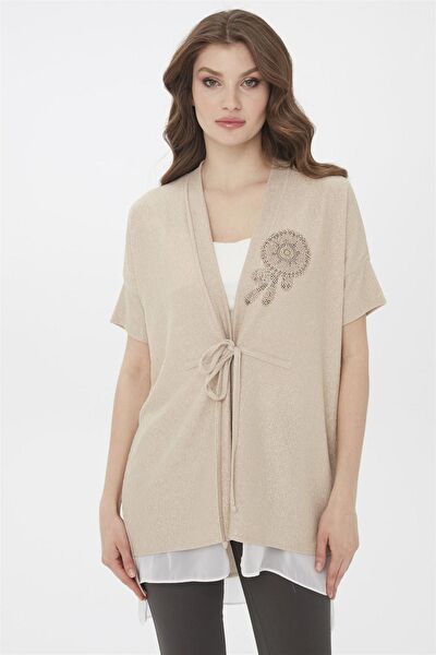 Desen Triko Kadın Ceket