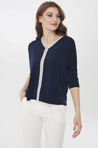 Desen Triko Kadın Bluz