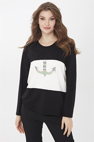 Desen Triko Kadın Bluz