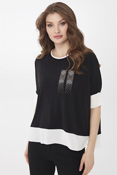 Desen Triko Kadın Tişört