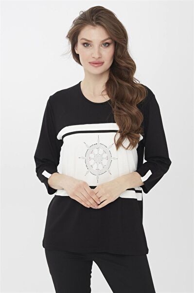 Desen Triko Kadın Bluz