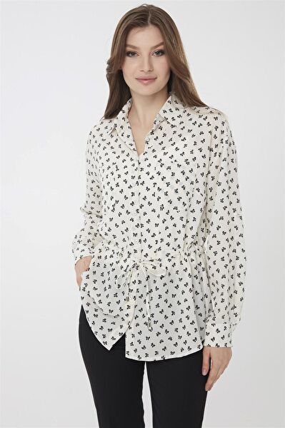 Desen Triko Kadın Gömlek