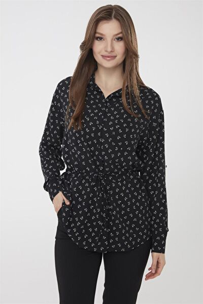 Desen Triko Kadın Gömlek