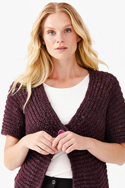 Desen Triko Kadın Yelek