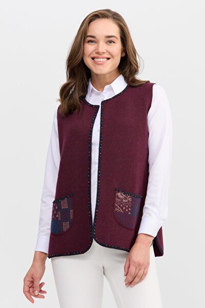 Desen Triko Kadın Yelek