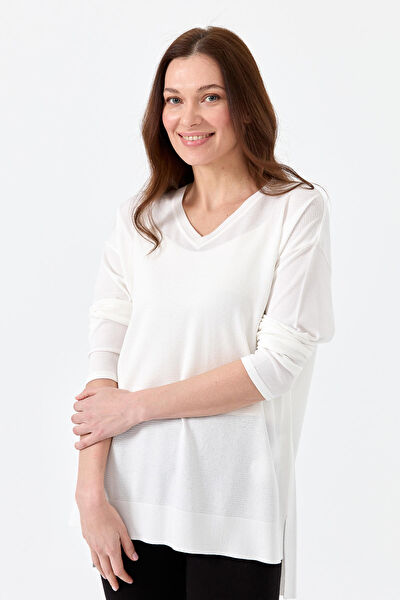 Desen Triko Kadın Bluz