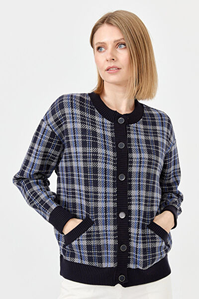Desen Triko Kadın Ceket