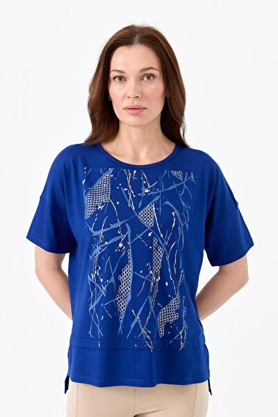 Desen Triko Kadın Tişört