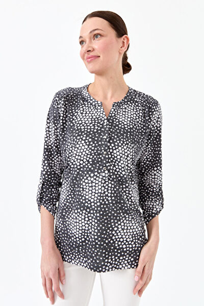 Desen Triko Kadın Bluz