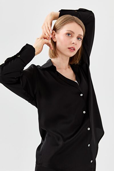 Desen Triko Kadın Gömlek