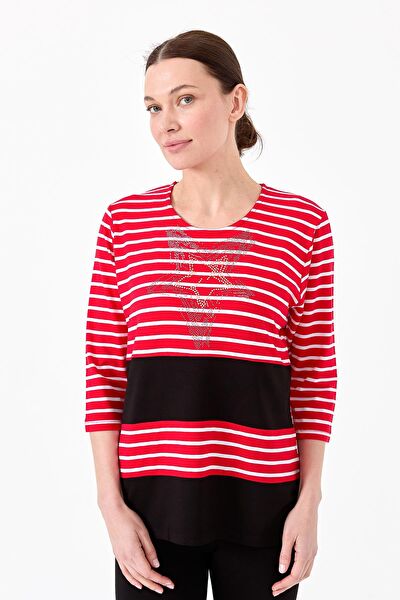 Desen Triko Kadın Bluz