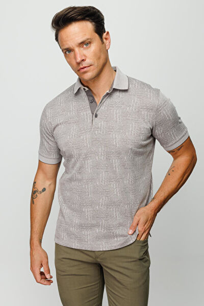 Desen Triko Erkek Tişört