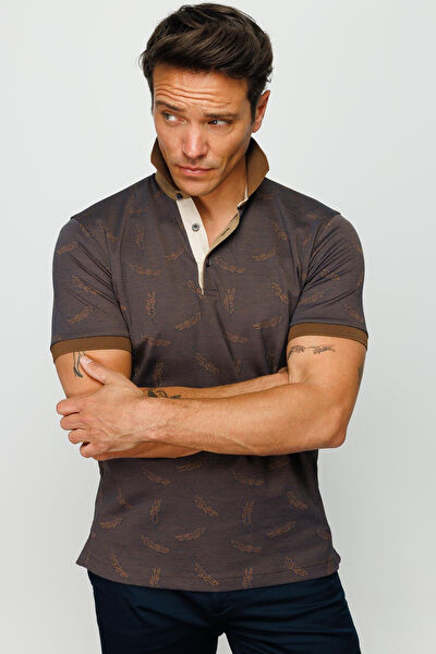 Desen Triko Erkek Tişört