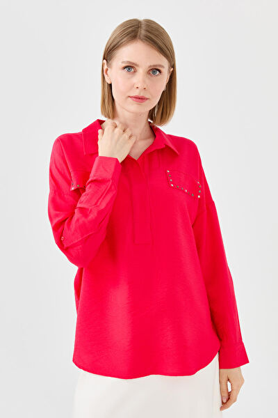 Desen Triko Kadın Bluz