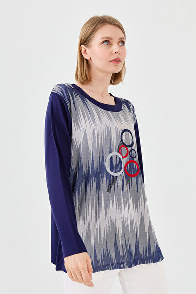 Desen Triko Kadın Bluz