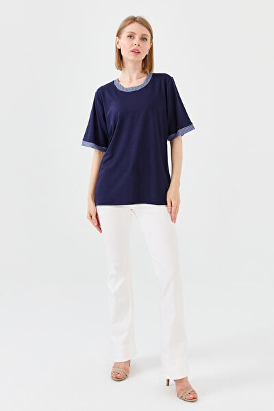 Desen Triko Kadın Tişört