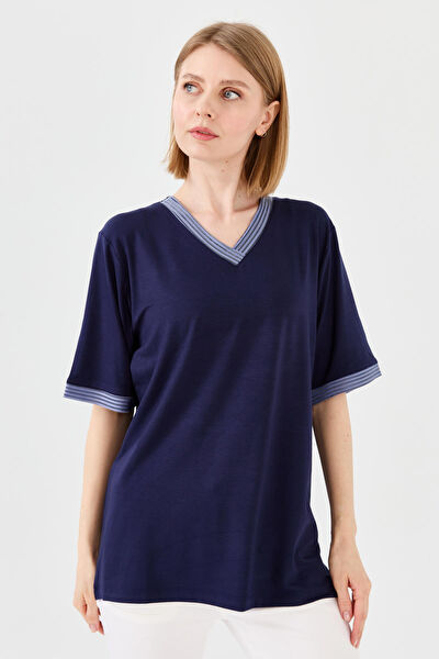 Desen Triko Kadın Tişört