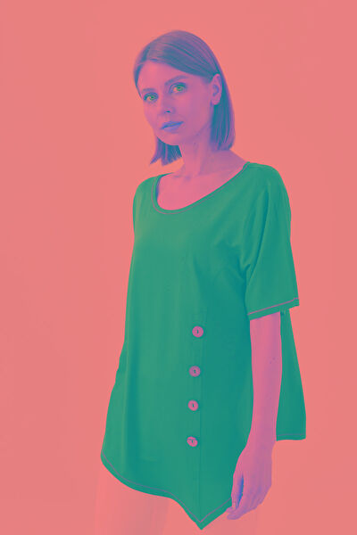 Desen Triko Kadın Tişört